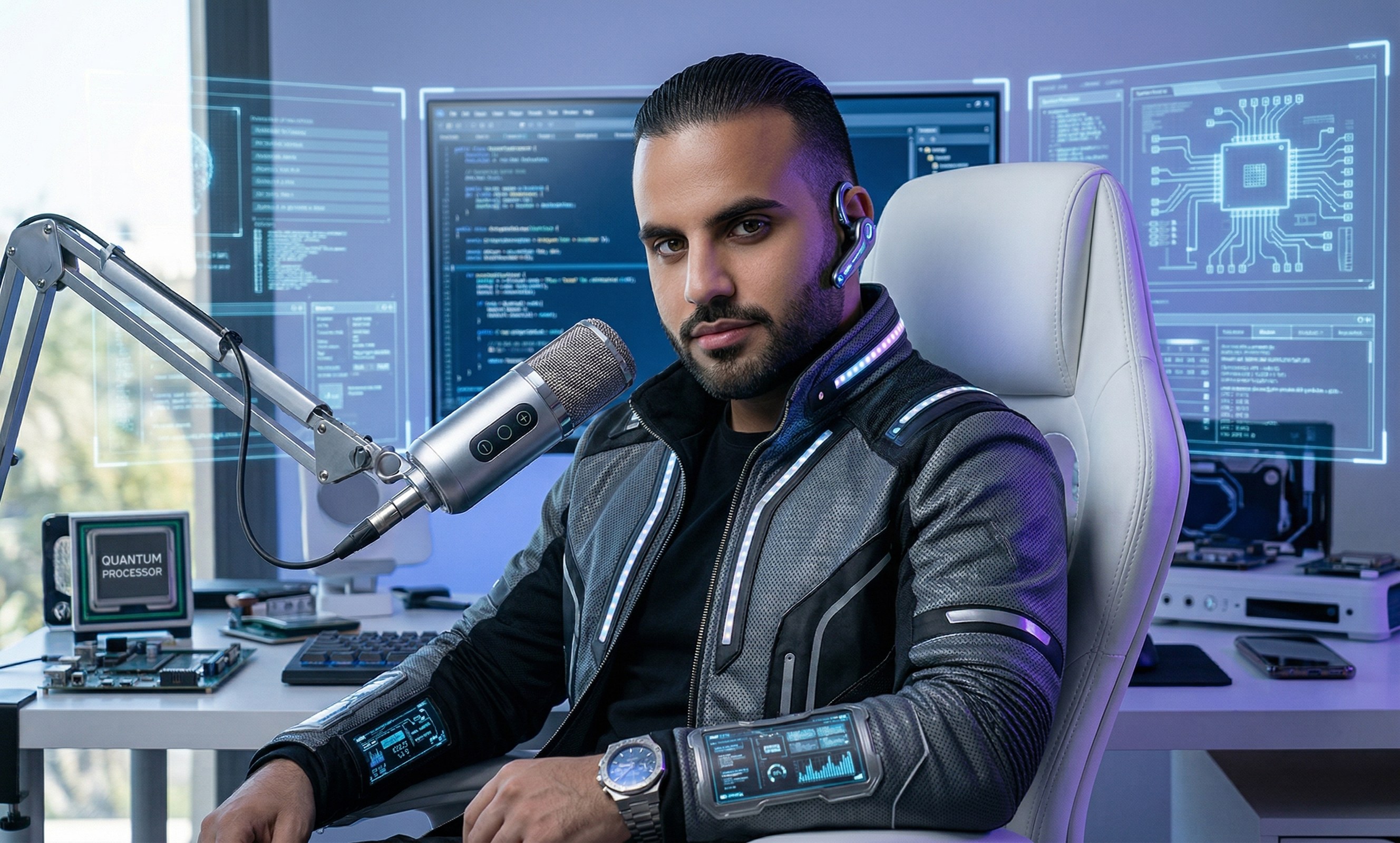 Quantum Studio — custom digital background